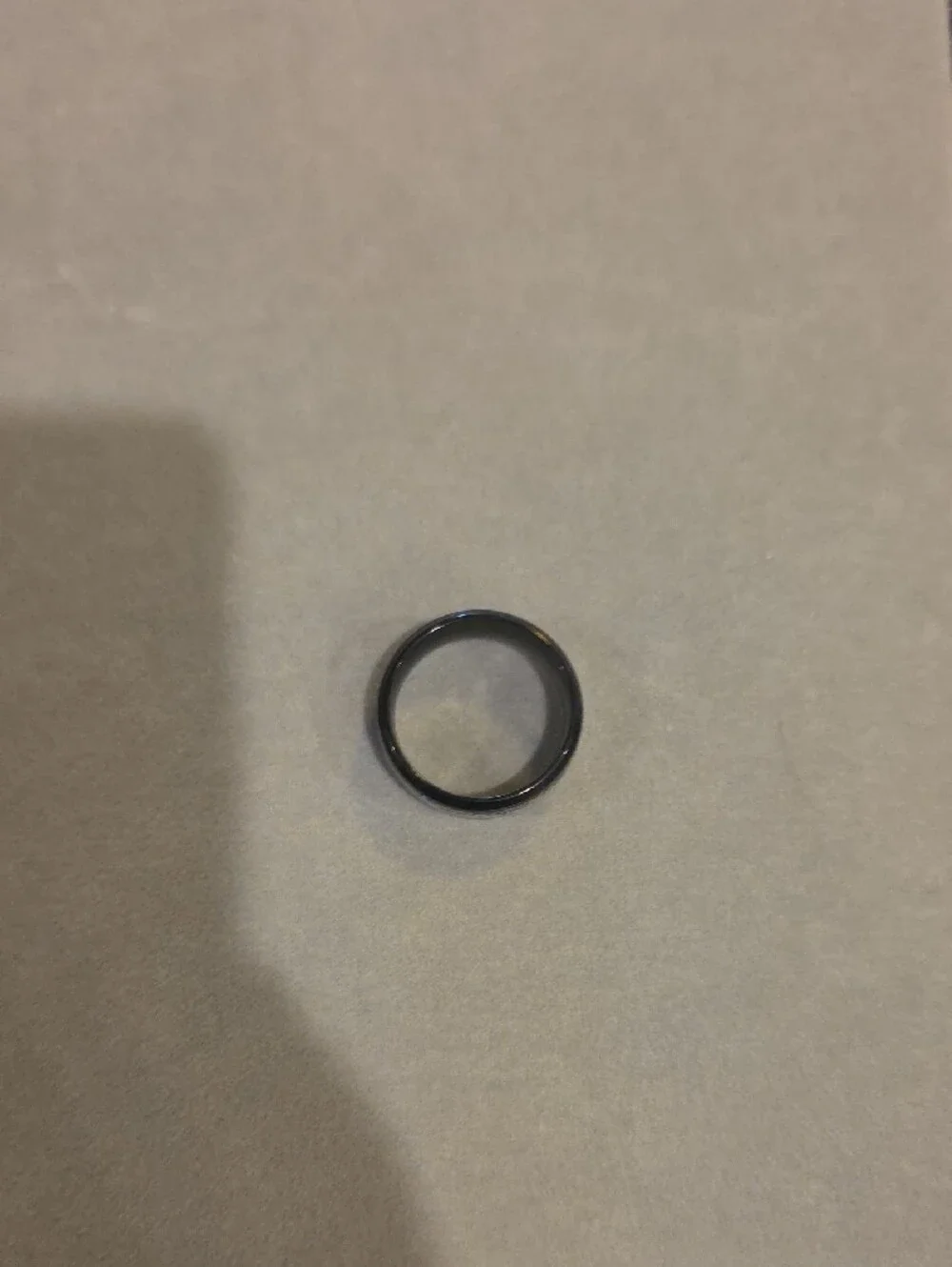 Gold Flake Black Resin Ring - Women's Jewelry